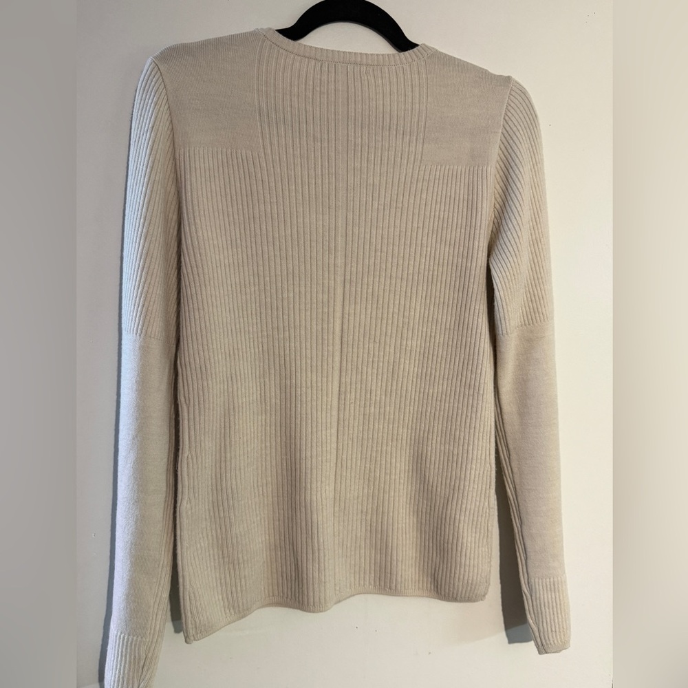 Rag & Bone Beige Audrina Ribbed wool sweater. Size M. - Picture 7 of 10